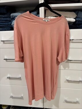 Cotton Citizen Dusty Coral Relaxed Crewneck Tee